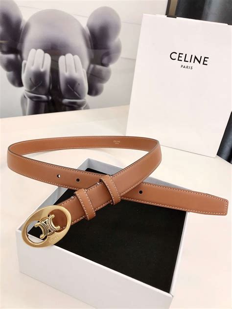 celine triomphe leather belt|Celine triomphe belt price.